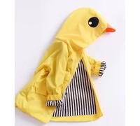 Toddler Baby Boy Girl Duck Raincoat Cute Cartoon Hoodie Zipper Coat Outfit