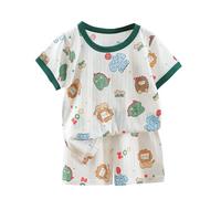 Toddler Baby Boys Summer Clothes 2 Piece Outfit Cotton Short Sleeve T-Shirt Tops and Shorts Set Kids Cute Clothing Set Boy Casual Play Clothes Sets (JN, 4-5 Years) c29s