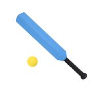 Toddler Bat Stump Ball - Outdoor Bat Ball Set for Parent Child Play | Lightweight with Safe Design, Educational Balls Equipment for Kid Backyard Beach Sports Fun, 60x7.5x3.5cm Red Orange Blue Wood