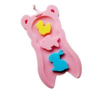 Toddler Bath Cushion - Soft Bath Sponge Seat Pad, Comfortable Non-Slip Support for Infant and Toddler Bathing, Plush Cushion with Toys for Counter Bathtub or Sink, Quick-Dry Lightweigh