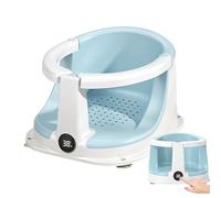Toddler Bath Seat, Foldable Sitting Support, Padded Temperature Sensor, Full Body Comfort & Safety, Home & Baby Use, 12.99x11.61x8.46 Inches, 1 Piece, 0-3 years old