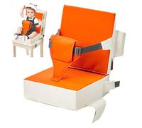 Toddler Booster Seat for Dining Table | Kids Booster Seat with Strong Support | Anti-cratch Portable Cushion with Non-Slip Bottom, Elasticity Straps, Travel-Friendly, Comfortable Seat for Kids