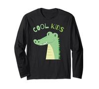 Toddler Boy Funny Animal Lover, Kids, Crocodile Alligator Manche Longue