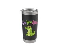 Toddler Boy Funny Animal Lover, Kids See You Later Alligator Gobelet isotherme en acier inoxydable double paroi