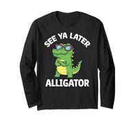 Toddler Boy Funny Animal Lover, Kids See You Later Alligator Manche Longue