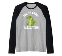 Toddler Boy Funny Animal Lover, Kids See You Later Alligator Manche Raglan