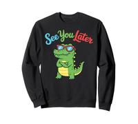 Toddler Boy Funny Animal Lover, Kids See You Later Alligator Sweatshirt