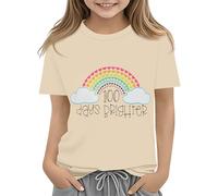 Toddler Boy Girl Vêtements d'été First Day of School Shirt In My Pre School Shirt Toddler Maternelle Chemises Bébé Manches Longues Filles, beige, 8-9 ans