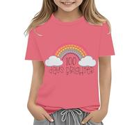 Toddler Boy Girl Vêtements d'été Premier jour de l'école Chemise dans mon préécole Chemise pour tout-petits Chemises de maternelle 1 an Body garçon, Rose, 3-4 ans