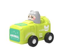 Toddler CarToys - Inertia Push Vehicles, Cartoon Animal Racing Cars| Press And Go Friction Cars, Kids Educational Play Vehicles, Toy CarsPour Garçons Filles Âgées De 1 À 3 Ans, Ensemble De Cadeaux