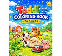 Toddler Coloring Book: Big & Simple Designs for Ages 2-4