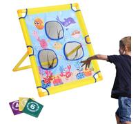 Toddler Cornhole Game - Ban Sac Toss Game Pour Les | Sac À Haricots Éducatifs Coloré Pour Les Garçons De Filles, Ensemble De Lèvres De Haricots En Bois, Activité De Lancement D'apprentissage P