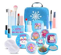 Toddler Girl Toys Makeup Set, Realistic Pretend Play Makeup Kit with Vivid Colors and Exquisite Design, Safe Cosmetic Toy Birthday, Christmas, New Year, Easter, Or