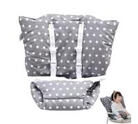 Toddler Harness Booster Seat Cushion With Adjustable Safety Belts, Portable Kids Highchair For Dining Table, Travel, Kindergarten, Home, Picnic, Outdoor Seating, 29.53x20.08 In