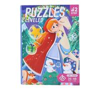 Toddler Magnetic Puzzle, Educational Puzzle Book, 2-in-1 & 4-in-1 PuzzleSets, Interactive Learning Toys with Magnetic Pieces for Boys and Girls, Travel-Friendly Road Trip Game