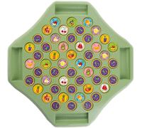 Toddler Matching Game Cartoon Matchs Flip Chess Memory Game avec 52 trous d'échecs et 58pcs Fasic Matching Board pour la maternelle, les jeux de mémoire des fruits pour les enfants de 4 à 8 ans