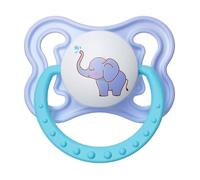 Toddler Pacifier, Natural Silicone Soothing Nipple, Soft Skin-Friendly Design, Easy-To-Clean Pacifier and Comfortable, for Girls and Boys, Breastfed Baby Comfort, 5.7x3.8x4.5cm Blue