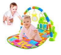 Toddler Plays Gym, Colorful Activity Mat with Music and Light, Interactive Baby with Piano, Soft Non-Slip Mat for Sensory Exploration, 29.5x22.8x15.7 Inches