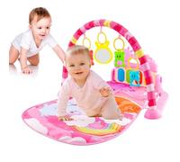 Toddler Plays Gym, Colorful Activity Mat with Music and Light, Interactive Baby with Piano, Soft Non-Slip Mat for Sensory Exploration, 29.5x22.8x15.7 Inches