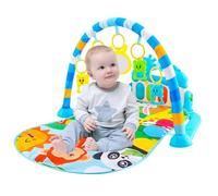 Toddler Plays Gym, Colorful Activity Mat with Music and Light, Interactive Baby with Piano, Soft Non-Slip Mat for Sensory Exploration, 29.5x22.8x15.7 Inches