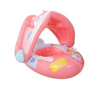 Toddler Pool Float, Swim Ring with Canopy, Portable Water Tube Raft, Built-in Seat and Sunshade, for Boys Girls Ages 6-36 Months, Summer Swimming Beach Outdoor Use