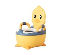 Toddler Potty, Baby Potty Trainer Toilet, Duck Shape Portable Travel Potty, Lightweight Easy-Clean Design, Compact Size, Outdoor Camping, Kids Toilet Training, Travel Use, 22,5 cm PVC