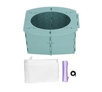 Toddler Potty pliable pliable Portable Baby Toilet Lightweight Training Potty for Camping Long Distance Driving en matériau PP premium (Vert)