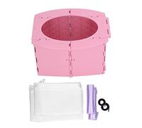Toddler Potty pliable pliable Portable Baby Toilet Lightweight Training Potty for Camping Long Distance Driving en matériau PP premium (Rose)