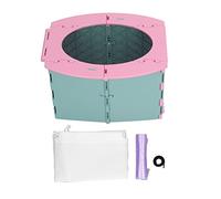 Toddler Potty pliable pliable Portable Baby Toilet Lightweight Training Potty for Camping Long Distance Driving en matériau PP premium (Rose vert)