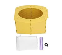 Toddler Potty pliable pliable Portable Baby Toilet Lightweight Training Potty for Camping Long Distance Driving en matériau PP premium (Jaune)