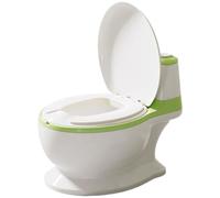 Toddler Potty, toilettes d'entraînement réalistes avec un son affleurant et des éclaboussures pour garçons (vert)