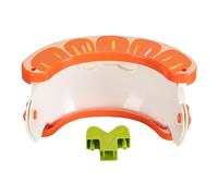 Toddler Potty Training Toilet Seat pliable Enfants portables Travel Potty 2 in 1 Design non glissement Facile à nettoyer pour le camping Home Travel Plastic 21 x 22 x 13cm (Orange)