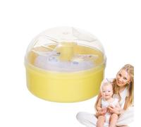 Toddler Powder Puff Container, Powder Applicator, 3.54x3.54x2.48 inches Soft Dusting Gratis, Loose Powder Dispenser for Baby and Body Care, Diaper Powder, Foundation