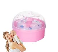 Toddler Powder Puff Container, Powder Applicator, 3.54x3.54x2.48 inches Soft Dusting Gratis, Loose Powder Dispenser for Baby and Body Care, Diaper Powder, Foundation