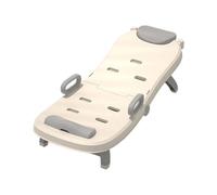 Toddler Shampoo Chair, Adjustable Hair Washing Lying Seat for Kids, Portable Baby Shampoo Recliner, Foldable Head Hair Rinser for Boys and Girls, 16.34x34.25x11.81 inches, White