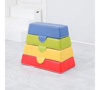 Toddler Step, PU Leather Baby Foam Climbing Blocks for Toddlers Flexible Seating Classroom Furniture, Kids Reading Nook & Playroom Chairs for(B)