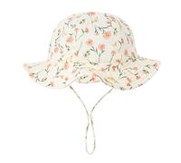 Toddler Sun Hat Baby Fisherman Cap Wide Brim Flower Print Bonnet For Infant Girls Summer-Beach Outdoor Headwear Baby Headdress Girl