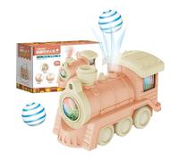 Toddler Train Toy, Kids Train Set, Floating Blow Ball, Sensory Educational Set with Lights and Sounds for Kids Boys Girls Birthday Christmas Interactive Learning Activity