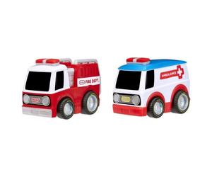 Toddler Vehicles Crazy Fast Cars 2-Pack- Racin Responders