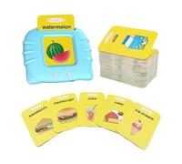 toddlerr Talking Flash Cards - Volume Control Pocket Speech Learning Toy | Appareil d'apprentissage en Anglais Intelligent, Cartes Sonores Réglables, Aide À L'éducation Précoce Adaptée Aux enfantt
