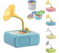 Toddlers Phonograph with 99 Cards, 2025 New Toddler Record Player, Kids Phonograph with 96 Cards, Toddler Record Player, Children's Phonograph Story Music Player Gift Boys Girls (Blue)