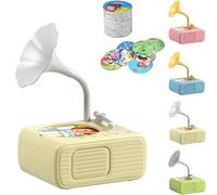 Toddlers Phonograph with 99 Cards, 2025 New Toddler Record Player, Kids Phonograph with 96 Cards, Toddler Record Player, Children's Phonograph Story Music Player Gift Boys Girls (Orange)