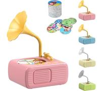 Toddlers Phonograph with 99 Cards, 2025 New Toddler Record Player, Kids Phonograph with 96 Cards, Toddler Record Player, Children's Phonograph Story Music Player Gift Boys Girls (Pink)