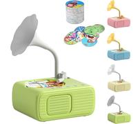 Toddlers Phonograph with 99 Cards, 2025 New Toddler Record Player, Kids Phonograph with 96 Cards, Toddler Record Player, Children's Phonograph Story Music Player Gift Boys Girls (Green)