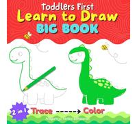Toddlers Very First Learn To Draw Big Book : Tracing the Dotted Line to Draw a Beautiful Big Pictures Then Fill Colors |: Best Pencil Control & ... and Their Names for your Little ones