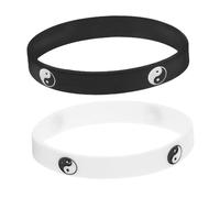 Toddmomy 1 Bracelets Silicone Tai Chi Lot De Bandeaux Caoutchouc Unisexe Design Culturel Chinois Confort Peau Style Unique 2 Pièces