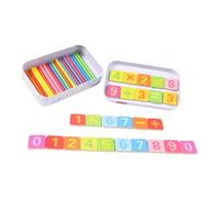 Toddmomy 1 Ensemble Comptage de l'outil d'enseignement du Tiges de comptage de nombres mathématique Appareil d'enseignement des mathématiques en Bois Colorful