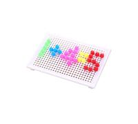 Toddmomy 1 Ensemble De Blocs De Construction De Clous en Forme De Champignon Jouets pour Enfants Planche À Chevilles Puzzle De Clous en Forme De Champignon Mosaïque 3D Art Créatif