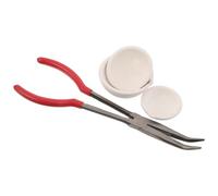 Toddmomy 1 ensemble de creusets en quartz et pinces à creuset, 100 g, 250 g