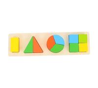 Toddmomy 1 Ensemble Éducatif de Blocs Géométriques pour Apprentissage Précoce Développement des Compétences de Mémoire pour Bébés